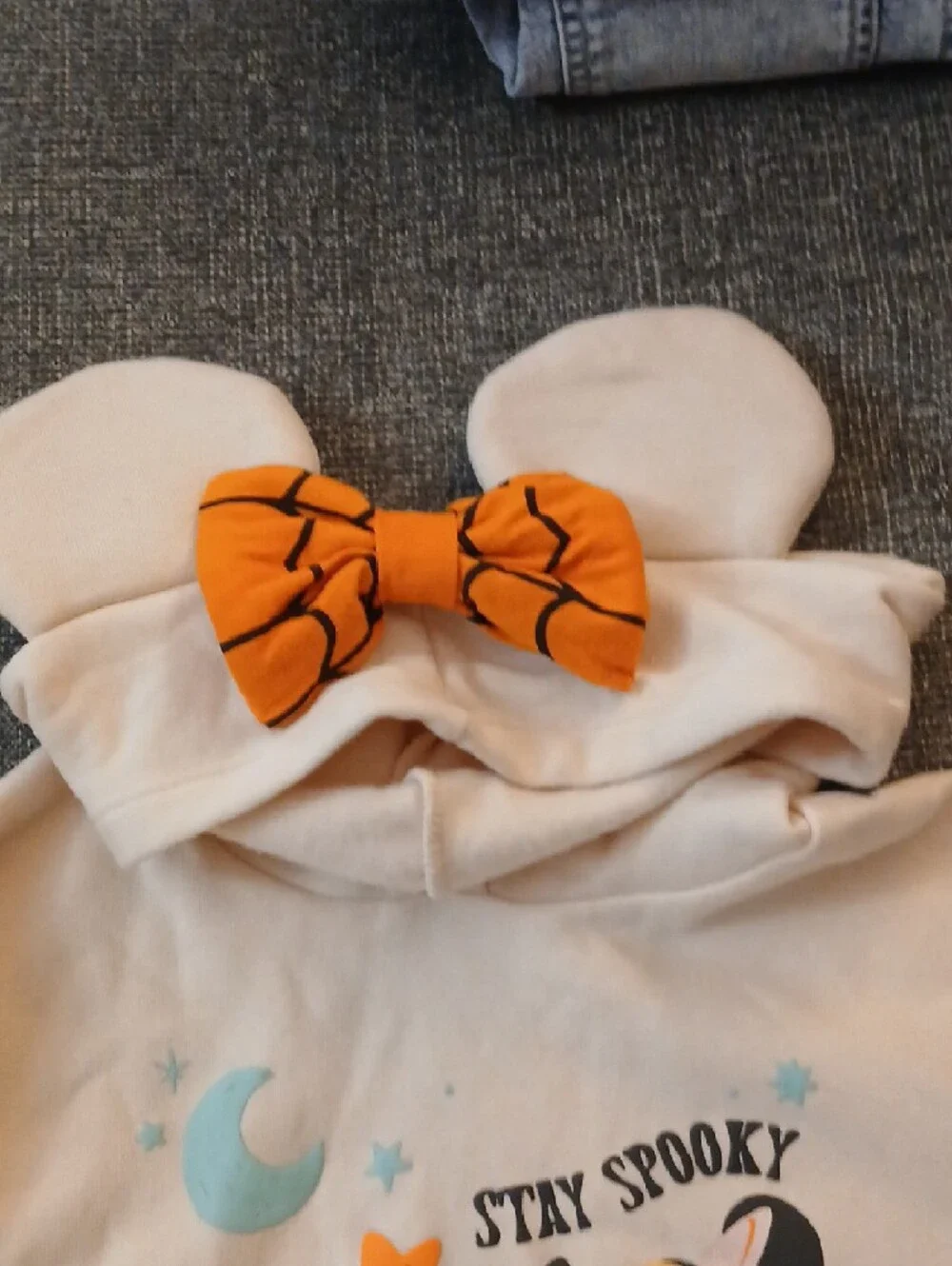 Disney Girls Halloween Tutu Hoodie Dress with Bow - Picture 3 of 7